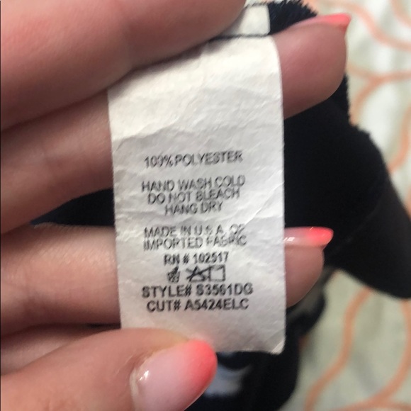 Navy Wrap Skirt - Picture 4 of 4